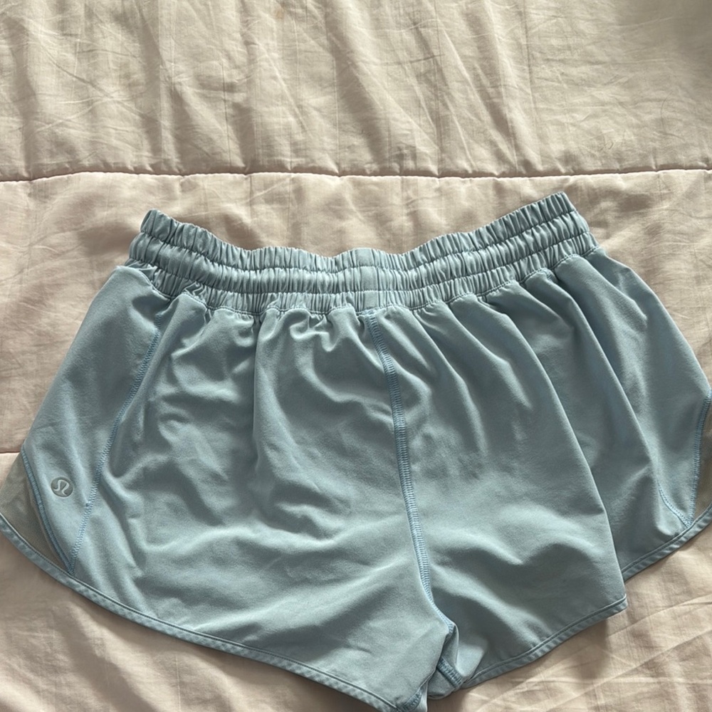Lululemon Light Blue hotty hot shorts (size 6)